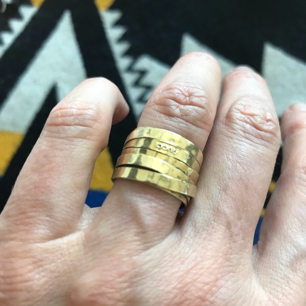 Authentic Gucci yellow gold ring